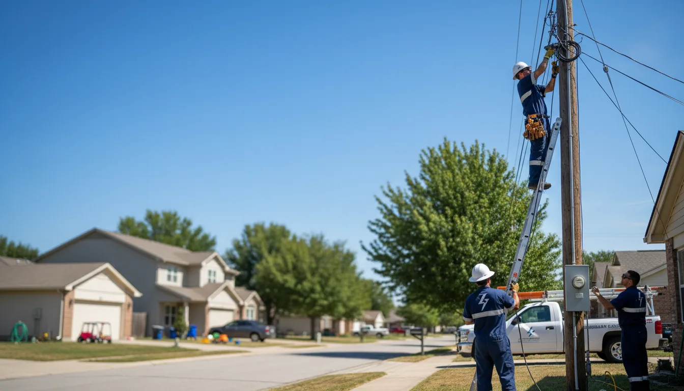 Residential electrician providing installation services in Gravelly, AR